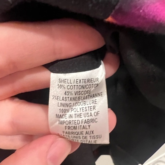 NWT!! Milly New York Rosette A-line Mini Dress. Size 4. Beautiful vibrant print. - Picture 11 of 11